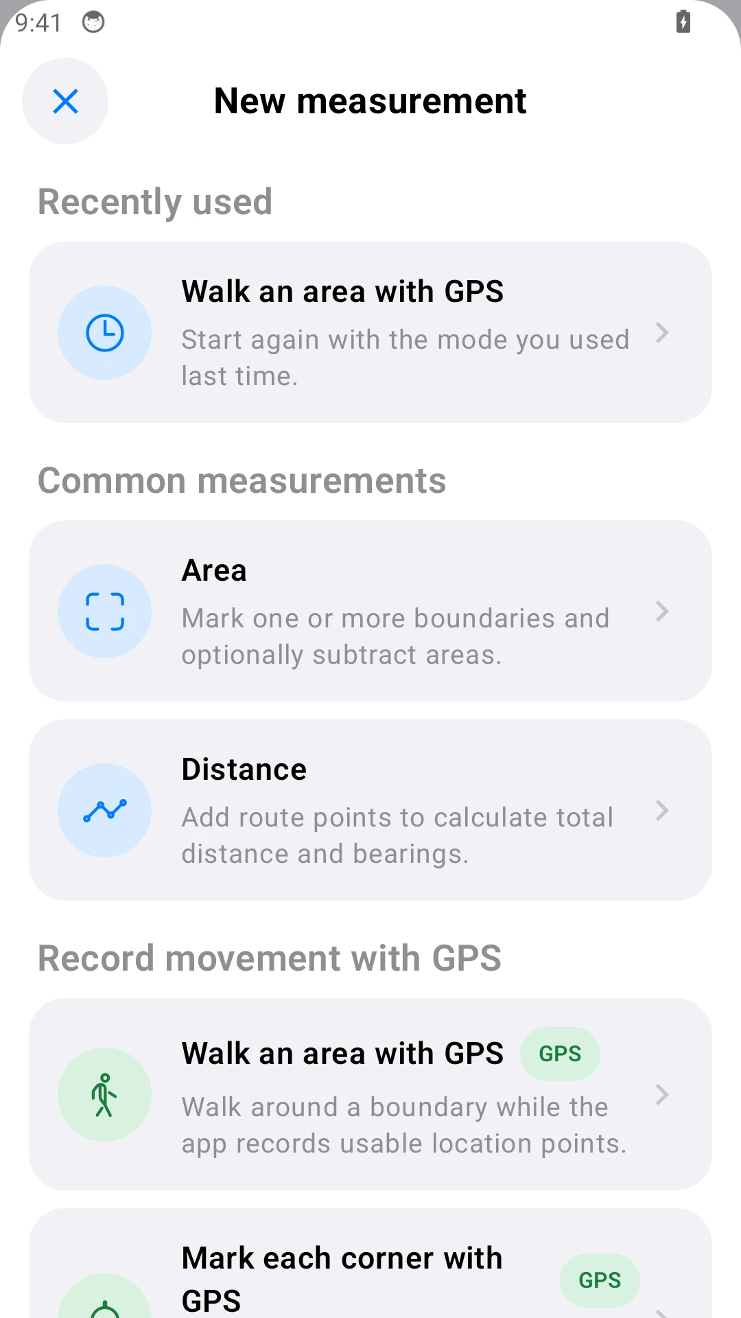Measure area and distance — Android